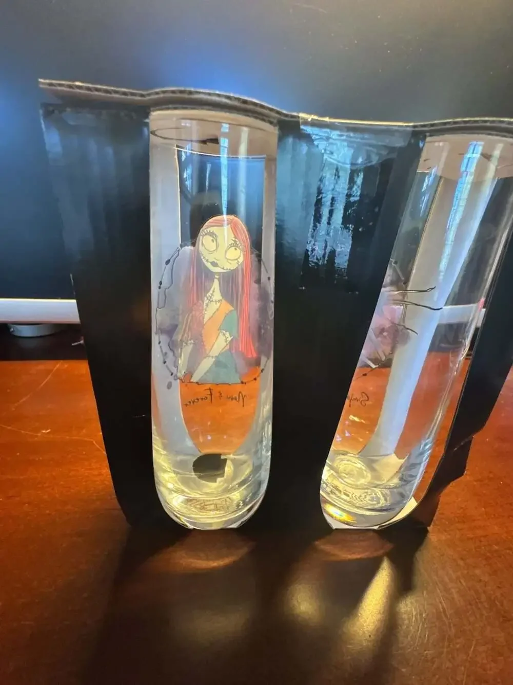 Silver Buffalo Disney The Nightmare Before Christmas Jack and Sally Stemless Flu